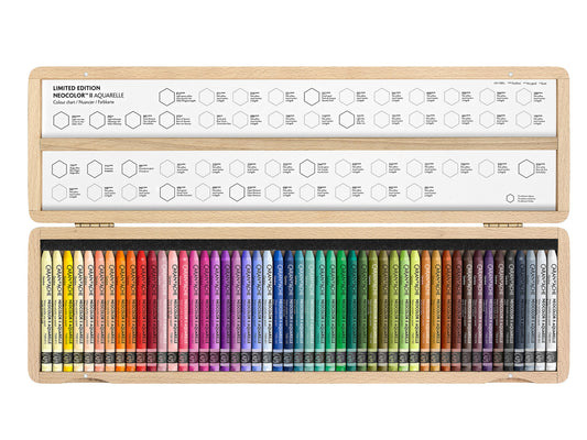 Caran d'Ache NEOCOLOR™ II Special Edition 50 Years Wooden Box of 50 | 7500.950