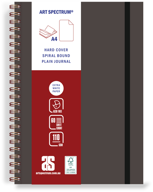 Art Spectrum Hard Bound Spiral Journal A4 110gsm
