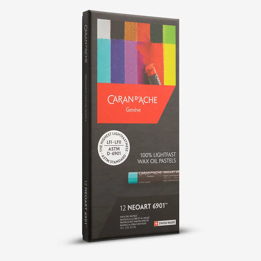 Caran d'Ache 6901 Neoart Wax Oil Pastel Set 12