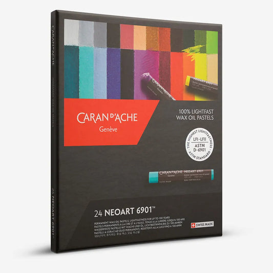 Caran d'Ache 6901 Neoart Wax Oil Pastel Set 24