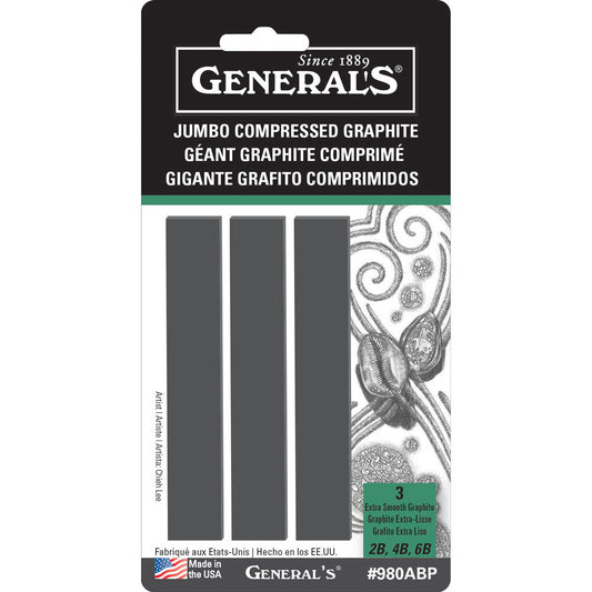Generals Jumbo Graphite Sticks Pkt 3