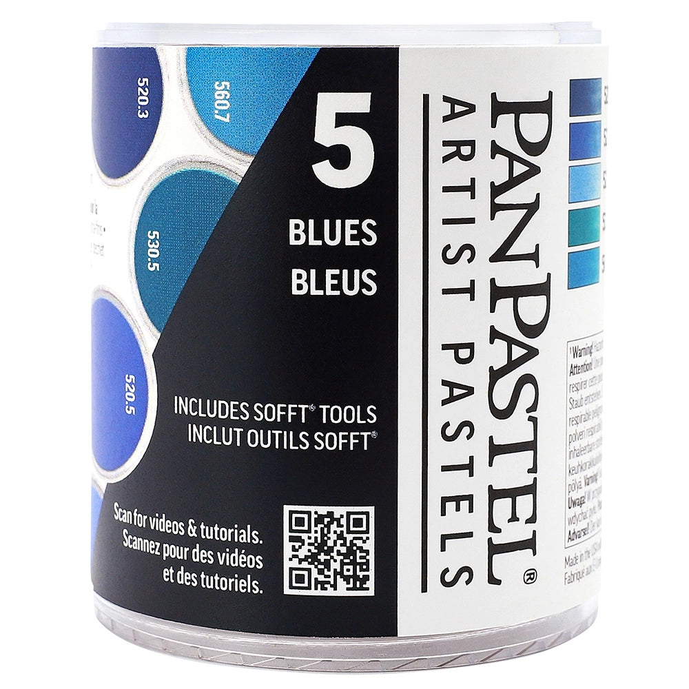 PanPastel 5 Blues 1 Lid Set