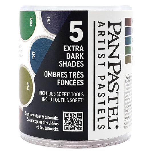 PanPastel 5 Extra Dark Shades 1 Lid Set