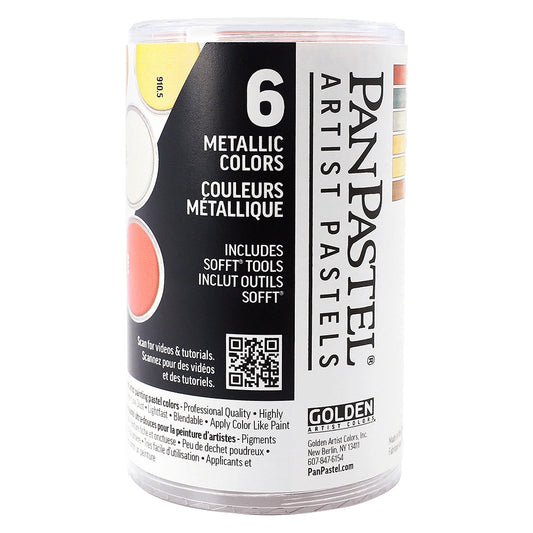 PanPastel 6 Metallic Colors 1 Lid Set