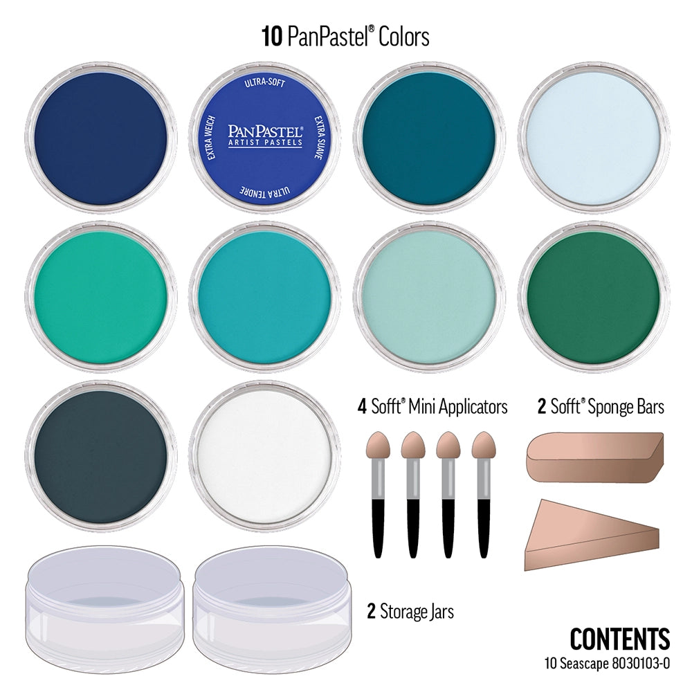 PanPastel 10 Seascape 1 Lid Set