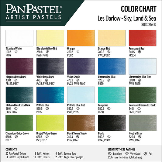 PanPastel 20 Sky, Land & Sea - Les Darlow Set