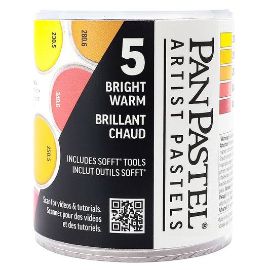 PanPastel 5 Bright Warm 1 Lid Set
