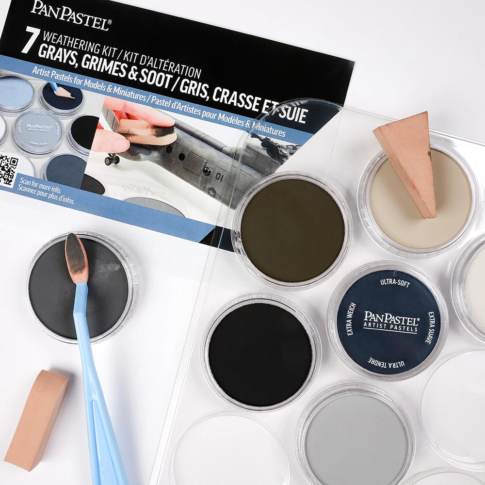PanPastel 7 Grays, Grime & Soot Set