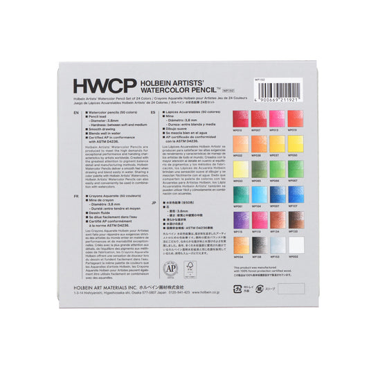 Holbein Watercolour Pencil Tin 24