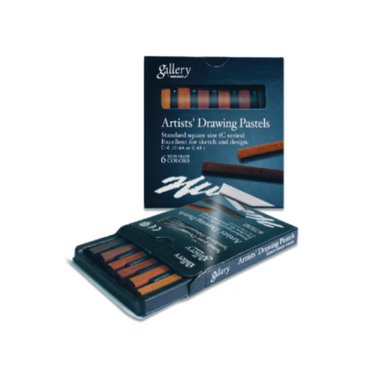 Mungyo Gallery Artists Drawing Pastels 6 Set - Earth Tones