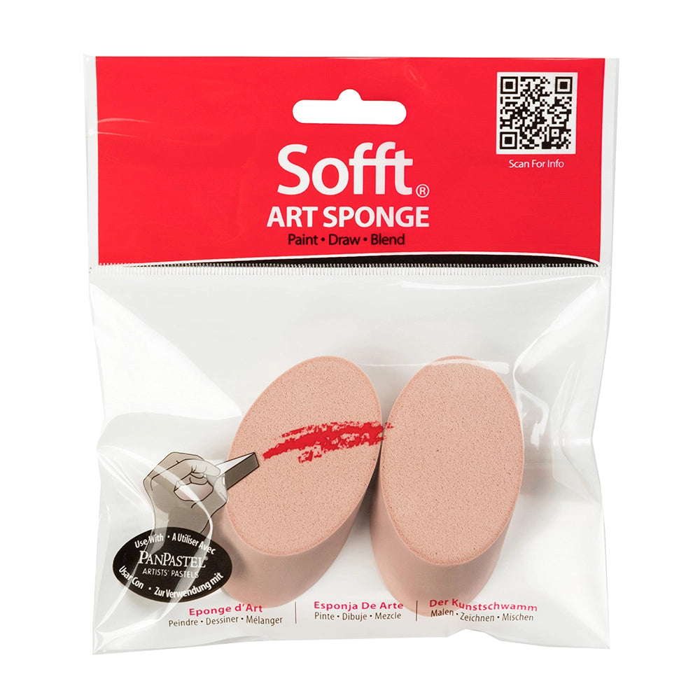 Sofft Art Sponge Angle Slice Round Pkt 2