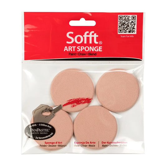 Sofft Art Sponge Round Pkt 4