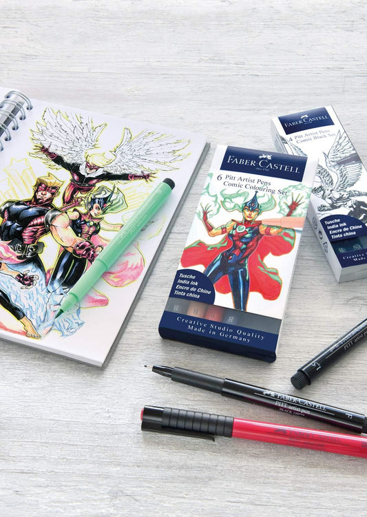 Faber Pitt Artist Brush Comic Assorted 6 Set