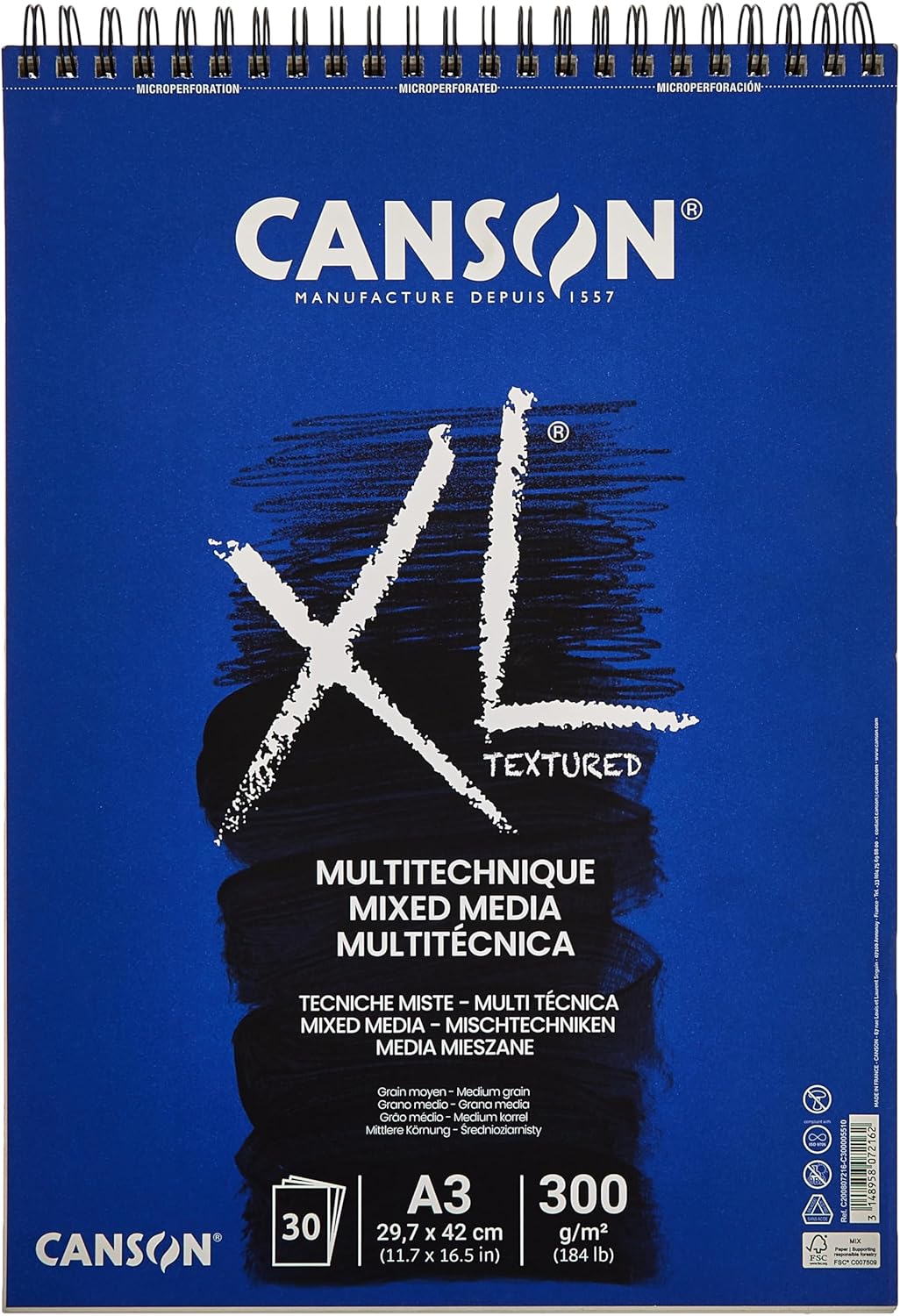 Canson XL Mixed Media Pad A3 300gsm