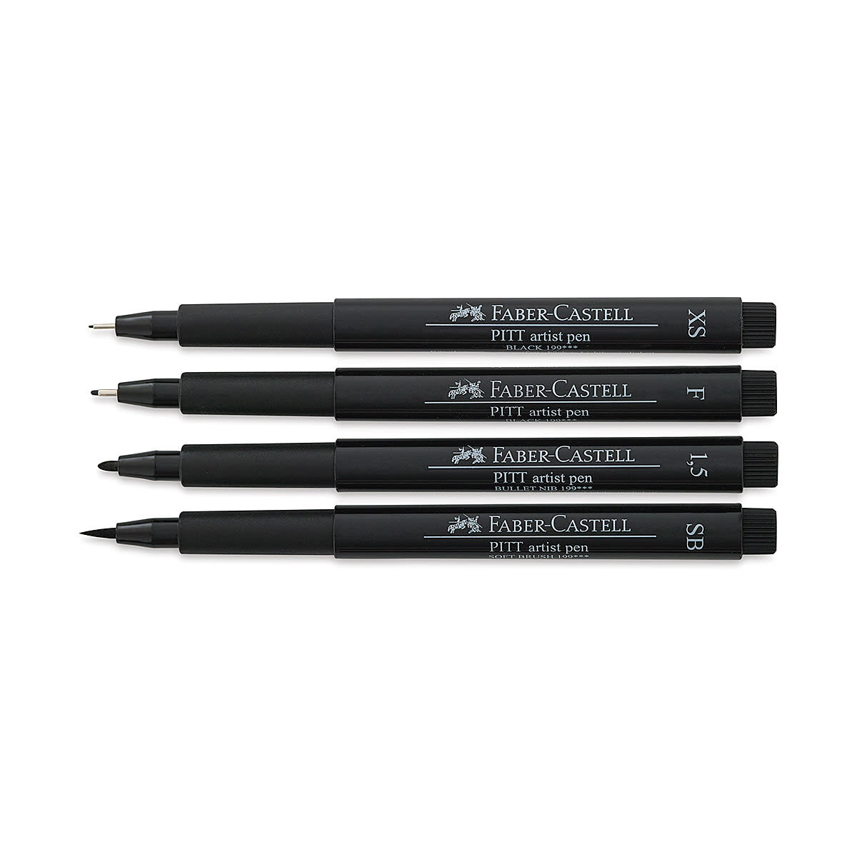 Faber Pitt Artist Pen Comic Assorted 4 Black Tips