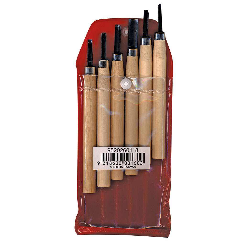 Taiwanese Lino Tools Set 6 Plastic Wallet