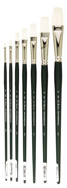 95 Art Basics Stiff Synthetic Flat Size 0