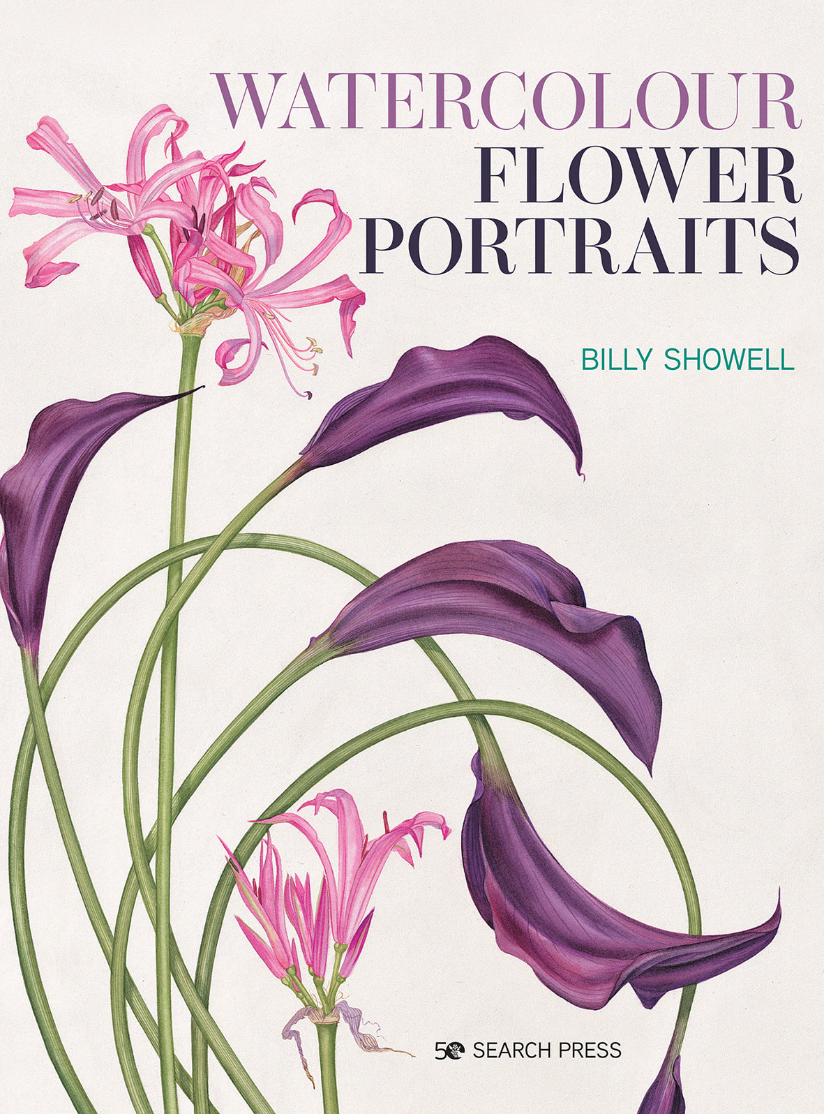 Watercolour Flower Portraits Book By Billy Showell