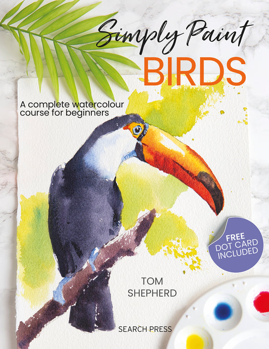 Simply Paint Birds Watercolour Book By Tom Shepherd + Daniel Smith Watercolour dots