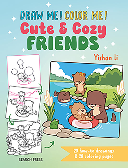 Colouring In: Cute & Cozy Book - 'Friends'