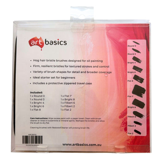 Art Basics Oil Brush Set 10