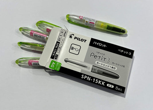 Pilot Petit 3 Apple Green - Box of 5 - SALE