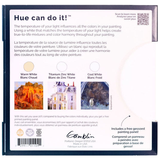 Gamblin Artist Oil Colours – Whites Set