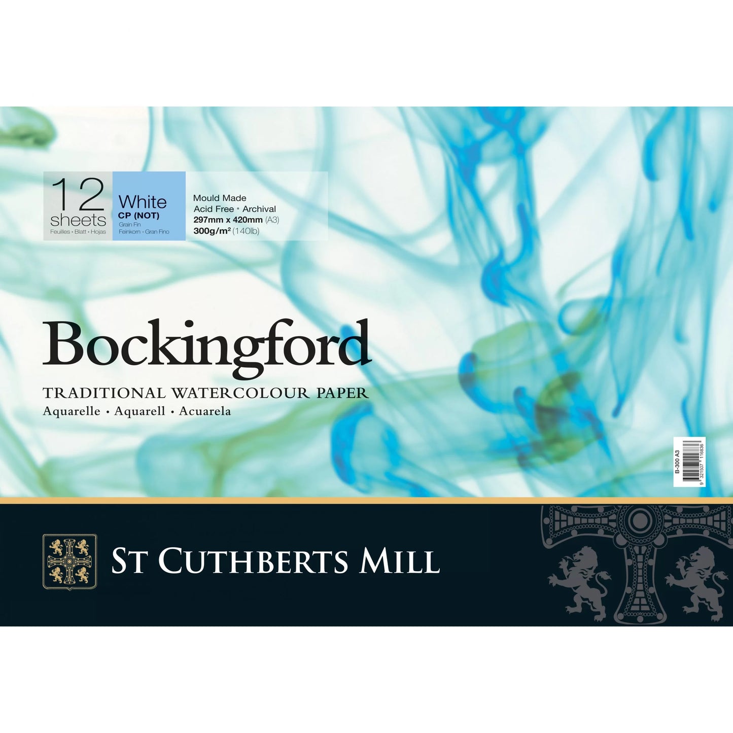 Bockingford Watercolour Pads 300gsm A3 12 Sheet