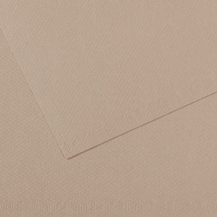 Mi Teintes 160gsm Pastel Paper 50 x 65cm Pkt 10 Flannel Grey 122