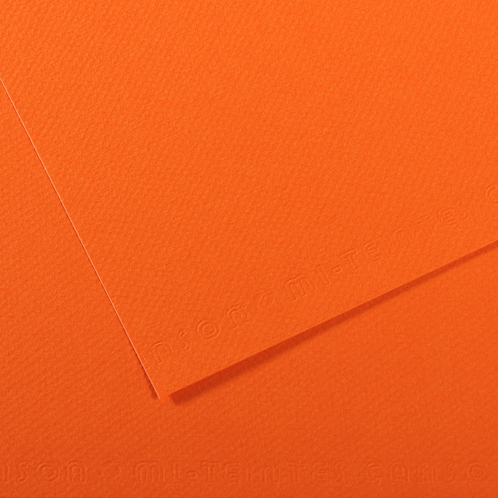 Mi Teintes 160gsm Pastel Paper 50 x 65cm Pkt 10 Orange 453