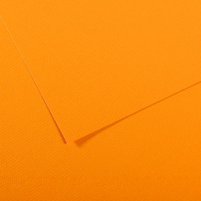 Mi Teintes 160gsm Pastel Paper 50 x 65cm Pkt 10 Cadmium Yellow Deep 553