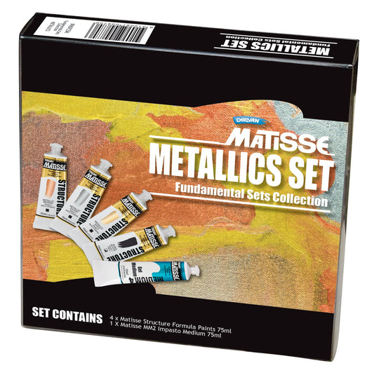 Matisse Structure Metallics Set 5 x 75ml