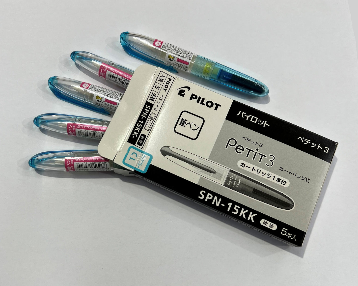 Pilot Petit 3 Clear Blue - Box of 5 - SALE