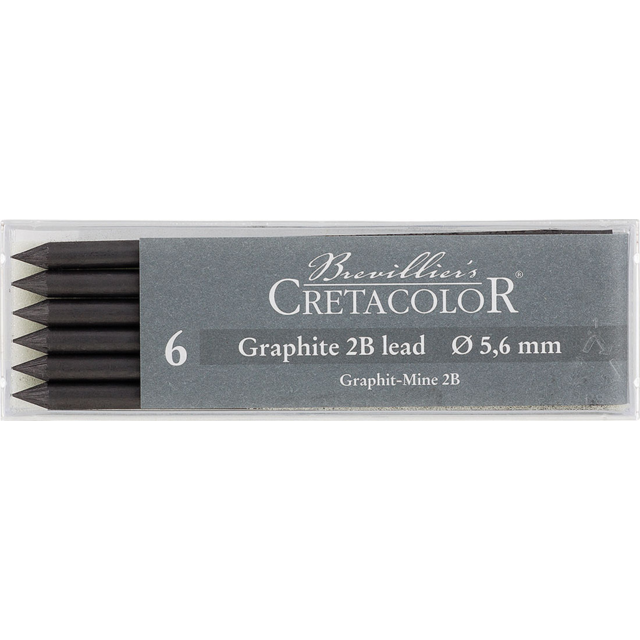 Cretacolor Graphite Leads 5.6mm 2B Box 6