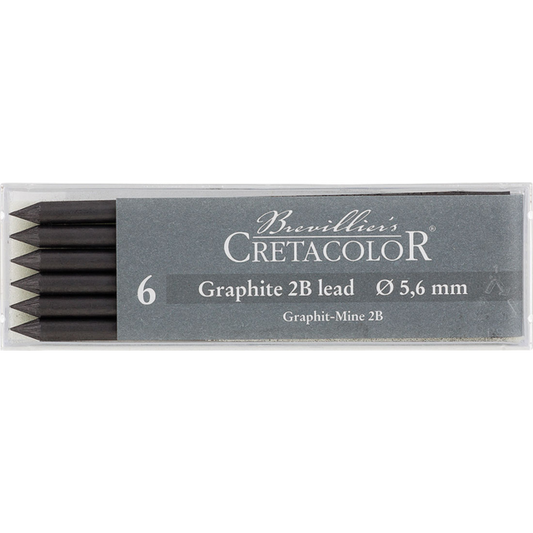 Cretacolor Graphite Leads 5.6mm 2B Box 6
