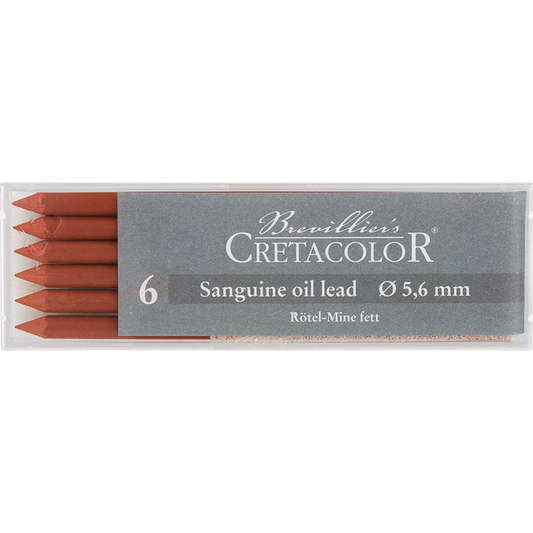 Cretacolor Sanguine Oil Leads 5.6mm Box 6