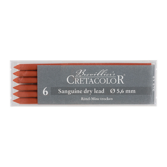 Cretacolor Sanguine Dry Leads 5.6mm Box 6