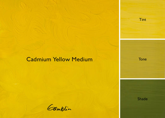 Gamblin 1980 Oil Colour 37ml Series 3 Cadmium Yellow Medium