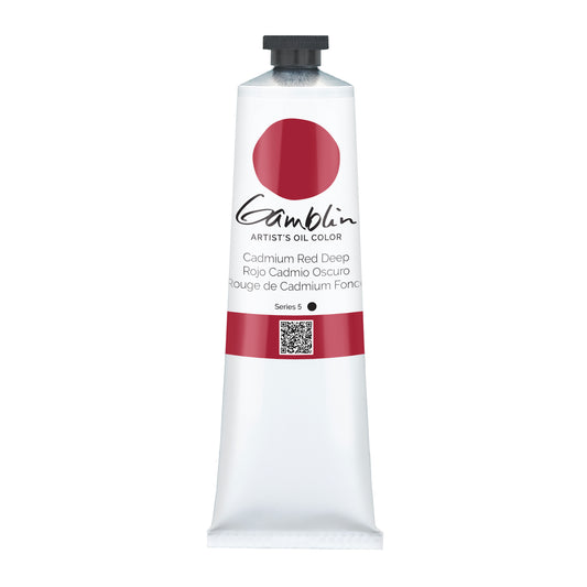 Gamblin Artist Oil Mineral 150ml Series 5 Cadmium Red Deep