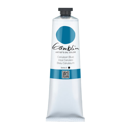 Gamblin Artist Oil Mineral 150ml Series 6 Cerulean Blue