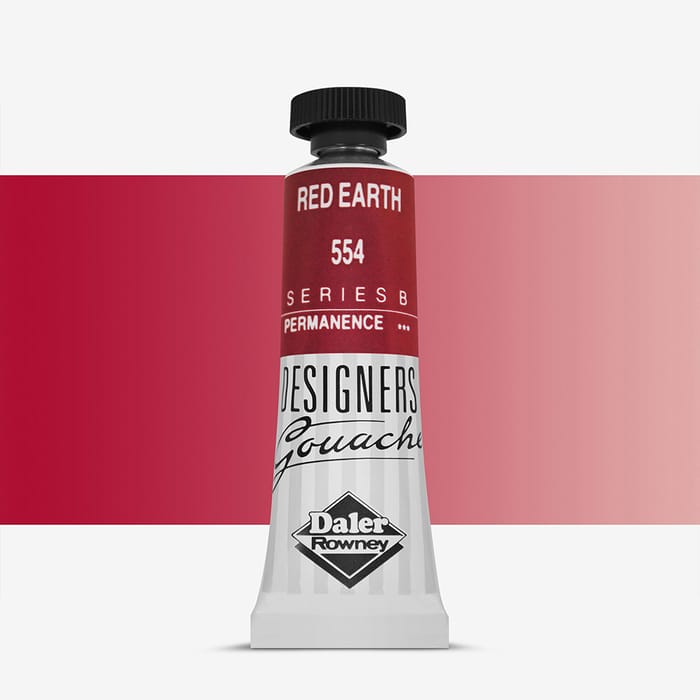 Daler Rowney Designer’s Gouache 15ml 554 Red Earth