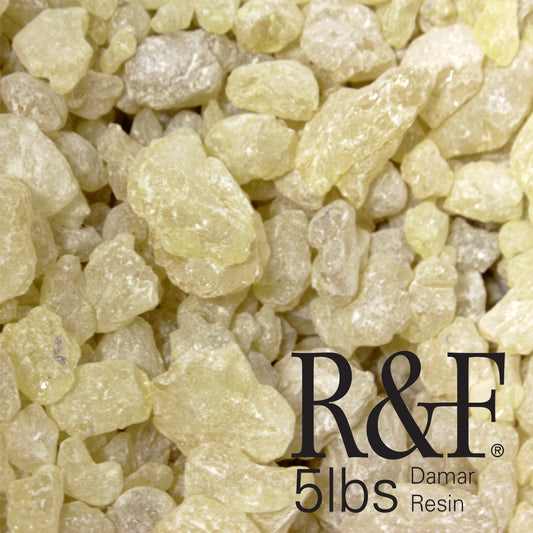 R&F Encaustic Damar Resin Crystals - Natural Hardener 5lb 2.27kg