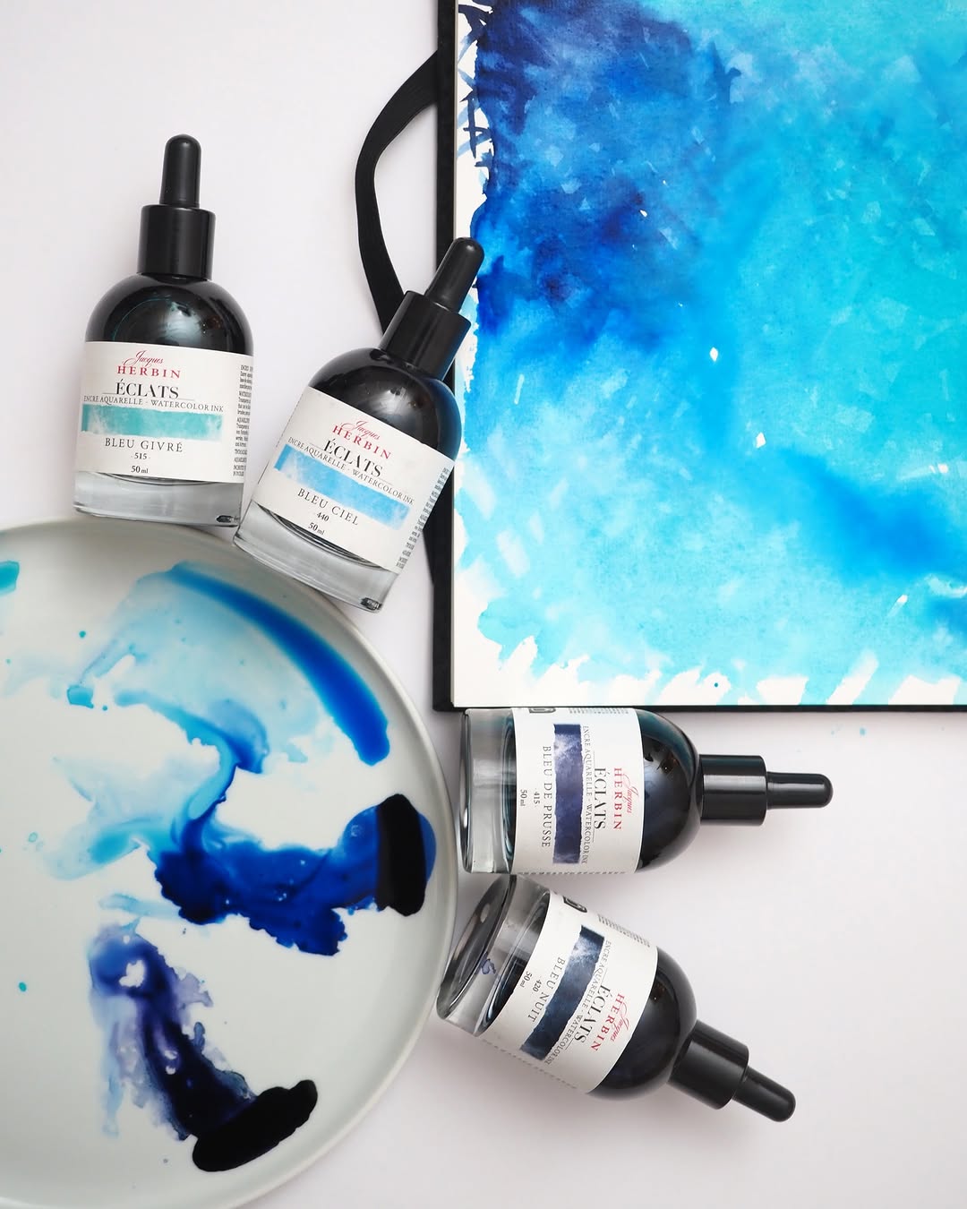 After Hours Art Demonstration - THURSDAY JULY 31st 2025 - Jacques Herbin Eclats Ink with Stillman & Birn papers