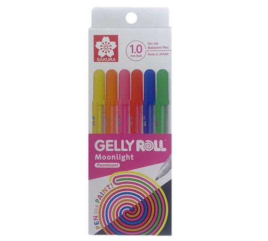 Gelly Roll Moonlight Fluorescent 6pc Set