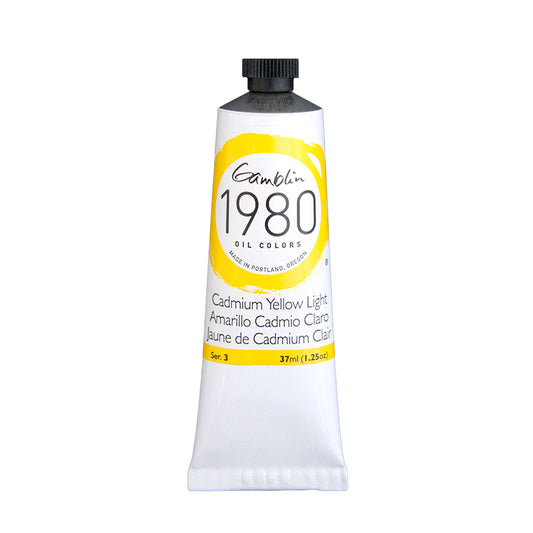 Gamblin 1980 Oil Colour 37ml Series 3 Cadmium Yellow Light
