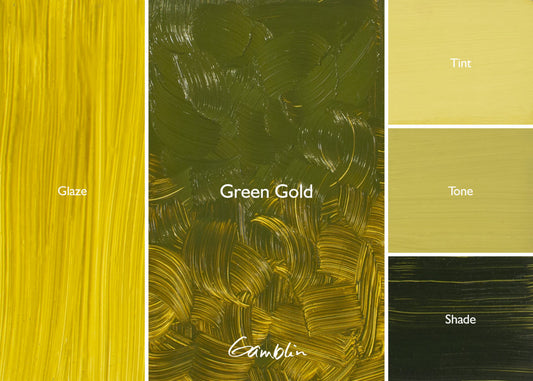 Gamblin Artist Oil 37ml Series 4 Green Gold