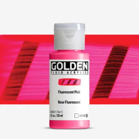 Golden Fluid Acrylic 30ml Fluorescent Pink