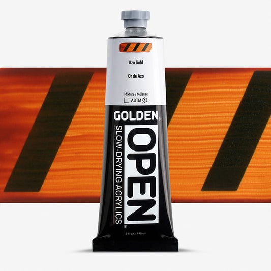 Golden Open Acrylics 148ml Azo Gold