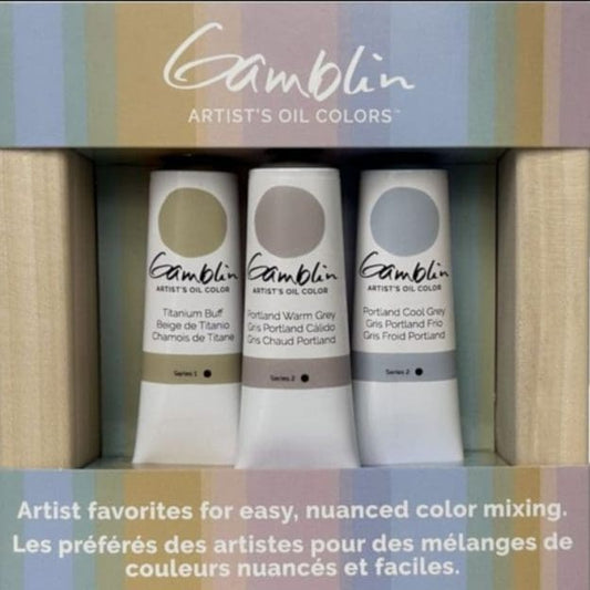 Gamblin Artist Oil Colours – Greys Set