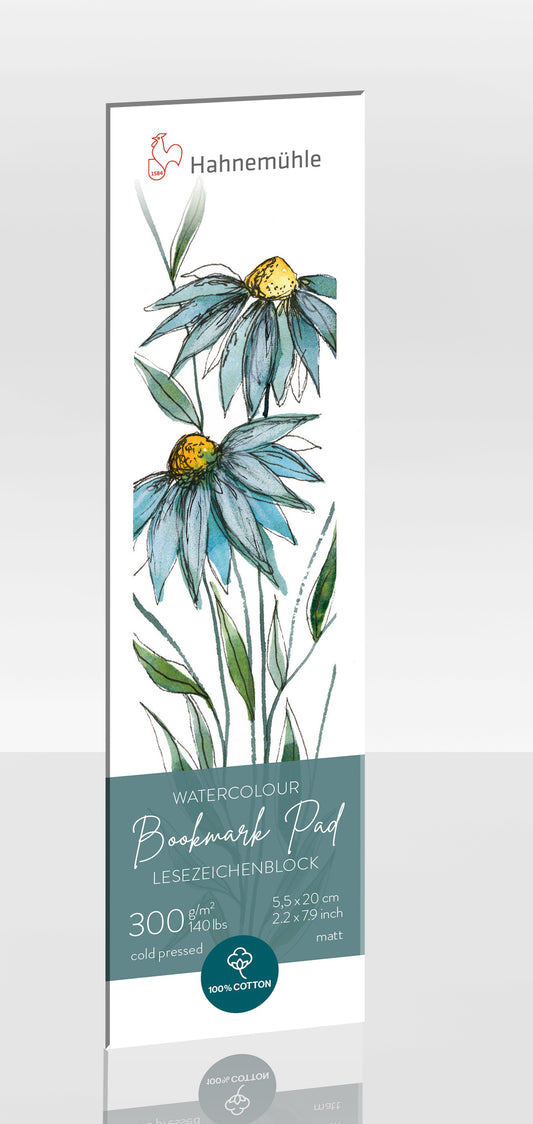 Hahnemuhle Watercolour Bookmark Pad Cold Press 300gsm 5.5 x 20cm